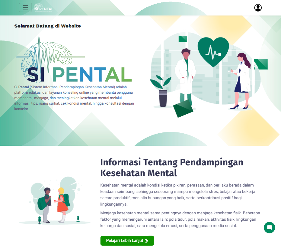 Tampilan proyek SI Pental
