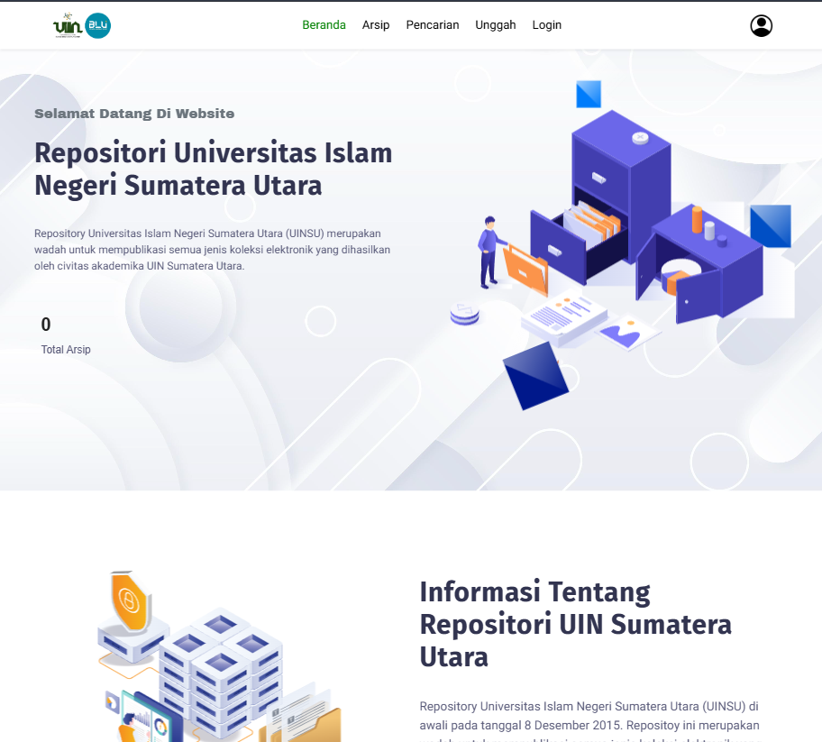 Tampilan proyek Repository